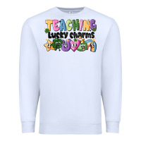 White Teaching Lucky Charms Premium Sweatshirt - CowhideDigitalArt