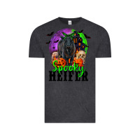 Vintage Black spooky heifer black angus Vintage Tee - RanaPortraitStore