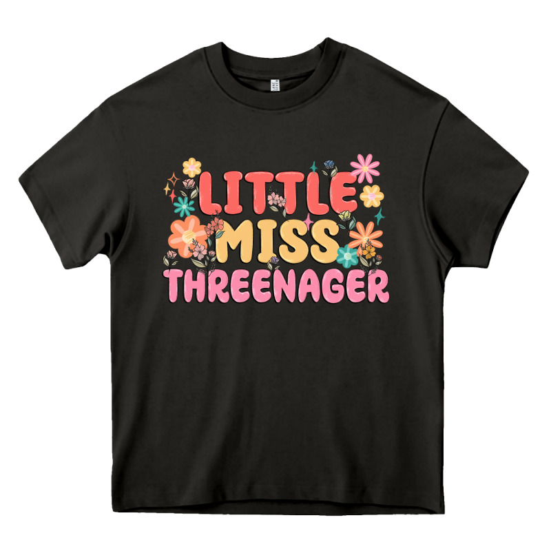 Little Miss Threenager Heavy Core Tee by MaliasSmallBusiness | Teevron