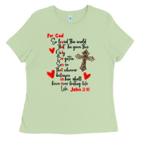 Matcha for god so loved the world Ladies Tee - MaliasSmallBusiness