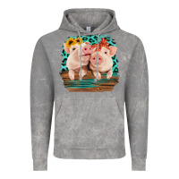 Cloud Rock Cute Couple Pigs Vintage Hoodie - Bettercallsaul