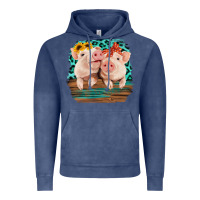 Cute Couple Pigs Vintage Hoodie | Teevron