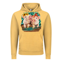Vintage Mustard Cute Couple Pigs Vintage Hoodie - Bettercallsaul