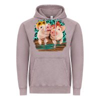 Vintage Zinc Cute Couple Pigs Vintage Hoodie - Bettercallsaul