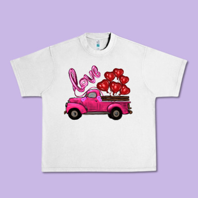Valentine's Day Turck With Balloons Urban Heavy Tee Designed By Ranaportraitstore