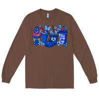 Chestnut Colon Cancer coffee cups blue ribbon Long Sleeve Tee - NancyCooperArtShop