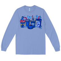 Colony Blue Colon Cancer coffee cups blue ribbon Long Sleeve Tee - NancyCooperArtShop