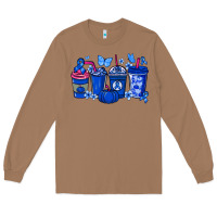 Toasted Coconut Colon Cancer coffee cups blue ribbon Long Sleeve Tee - NancyCooperArtShop