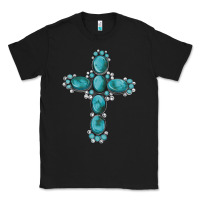 Black western Gemstone cross Classic Tee - Artiststas