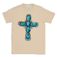 Mushroom western Gemstone cross Classic Tee - Artiststas