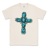 Natural western Gemstone cross Classic Tee - Artiststas