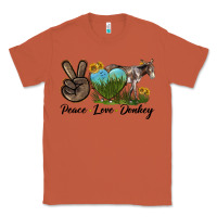 Copper Peace Love Donkey Classic Tee - LillyAllenDesigns