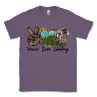 Lavender Peace Love Donkey Classic Tee - LillyAllenDesigns