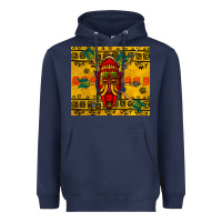 Navy african mask tumbler Heavyweight Hoodie - BundleAndBundleShop