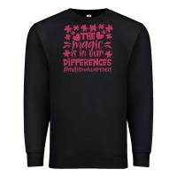 Black the magic is in our diference Premium Sweatshirt - CowhideDigitalArt