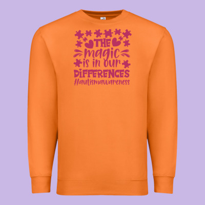 The Magic Is In Our Diference Premium Sweatshirt Designed By Cowhidedigitalart