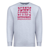 Heather Grey the magic is in our diference Premium Sweatshirt - CowhideDigitalArt