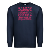 Navy the magic is in our diference Premium Sweatshirt - CowhideDigitalArt