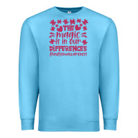 Ocean Blue the magic is in our diference Premium Sweatshirt - CowhideDigitalArt