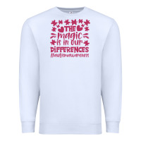 White the magic is in our diference Premium Sweatshirt - CowhideDigitalArt