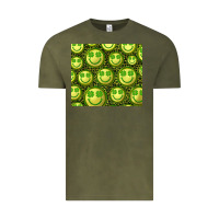 Vintage Olive st. patrick's day lucky face Vintage Tee - RanaPortraitStore
