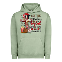 Pigment Oil Green let the field be joyful and all that is in it Urban Hoodie - Artiststas