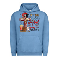 Pigment Pebble Blue let the field be joyful and all that is in it Urban Hoodie - Artiststas