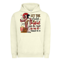 Pigment Pistachio let the field be joyful and all that is in it Urban Hoodie - Artiststas