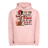 Pigment Salmon let the field be joyful and all that is in it Urban Hoodie - Artiststas