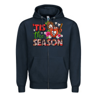 Navy tis the season baseball coffee mug Zipper Hoodie - FaDigitalArtStudio