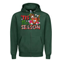 Sports Green tis the season baseball coffee mug Zipper Hoodie - FaDigitalArtStudio