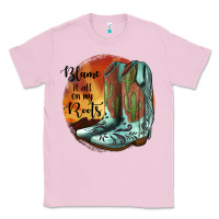Bubblegum Pink Blame It All On My Roots Classic Tee - JahusDesignShop