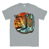 Heather Grey Blame It All On My Roots Classic Tee - JahusDesignShop
