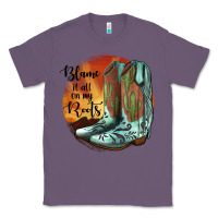 Lavender Blame It All On My Roots Classic Tee - JahusDesignShop