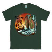 Sports Green Blame It All On My Roots Classic Tee - JahusDesignShop