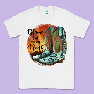 Blame It All On My Roots Classic Tee Designed By Jahusdesignshop