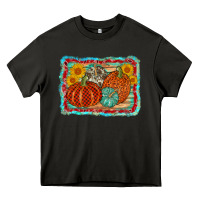 Asphalt pumpkin sunflower Heavy Core Tee - AdoDesignShop