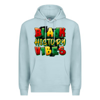 Blue Mist black history vibes Premium Hoodie - FaDigitalArtStudio
