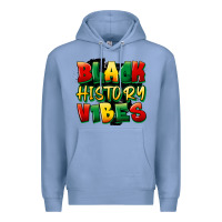 Colony Blue black history vibes Premium Hoodie - FaDigitalArtStudio
