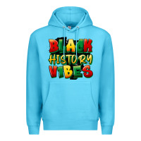 Ocean Blue black history vibes Premium Hoodie - FaDigitalArtStudio