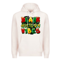 Pale Pink black history vibes Premium Hoodie - FaDigitalArtStudio