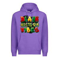 Purple black history vibes Premium Hoodie - FaDigitalArtStudio