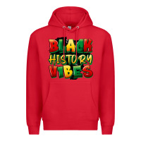 Red black history vibes Premium Hoodie - FaDigitalArtStudio