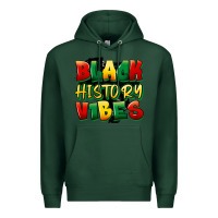 Sports Green black history vibes Premium Hoodie - FaDigitalArtStudio
