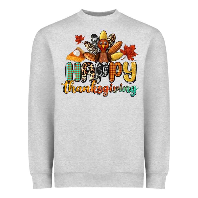 Happy Thanksgiving Heavyweight Sweatshirt by CowGirlArtShop | Teevron