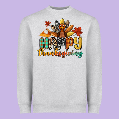Happy Thanksgiving Heavyweight Sweatshirt Designed By Cowgirlartshop