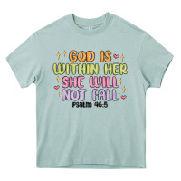 Arona god is within her she will not fall Heavy Core Tee - MaliasSmallBusiness