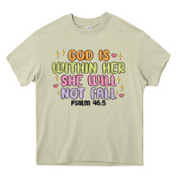 Mossy god is within her she will not fall Heavy Core Tee - MaliasSmallBusiness