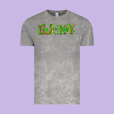 St. Patrick's Day Lucky With Clovers And Horseshoe Vintage Tee Designed By Ranaportraitstore