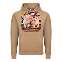 Vintage Coffee Cute Couple American Pigs Vintage Hoodie - Bettercallsaul
